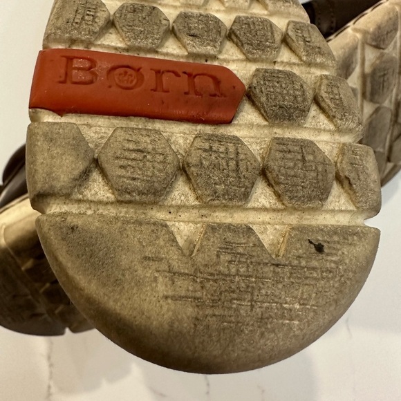 Born Leather  Slip On Brown Shoes 9 - Picture 7 of 9